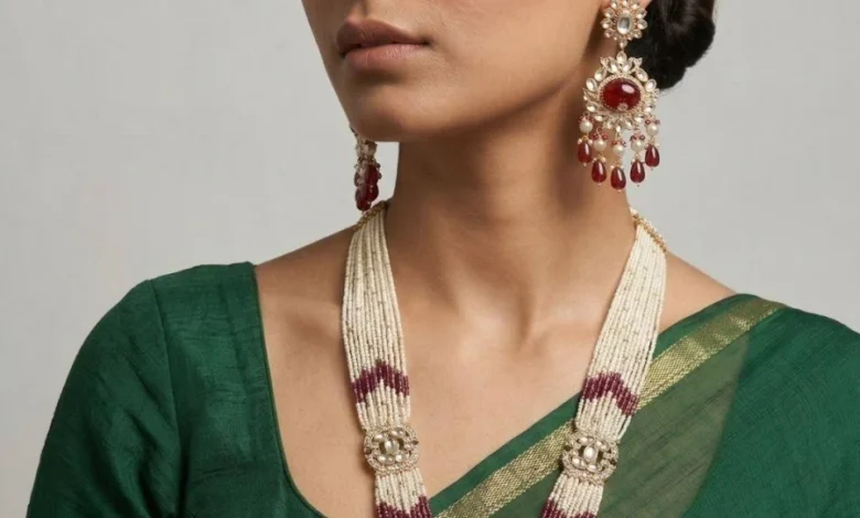 Long Kundan Necklace