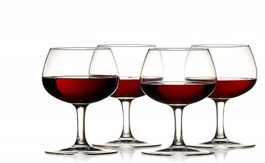 red wine glasses