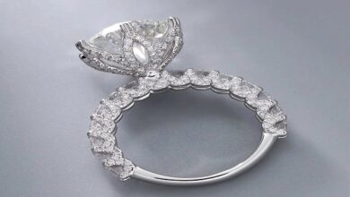 Emerald Cut Moissanite Ring