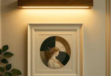 linear hanging lights