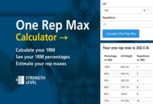 one rep max 1rm calculator