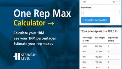 one rep max 1rm calculator