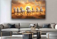 Seven Running Horses Painting