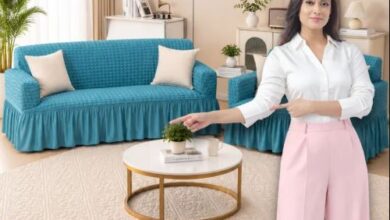 bubble frilled elastic sofa cover